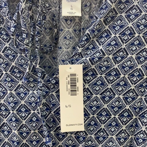 Old Navy Patterned Long Sleeve Midi Dress - Picture 4 of 4